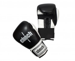 Перчатки боксерские Clinch Punch черно-белые C131