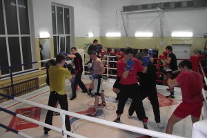 Секция бокса в зале ЮРГПУ (НПИ)