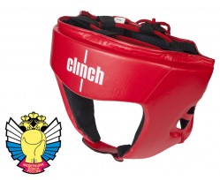 Шлем боксерский Clinch Olimp красный C112