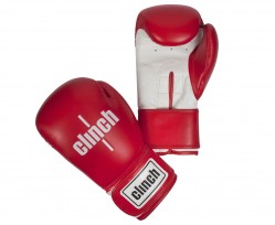 Перчатки боксерские Clinch Fight красно-белые C133