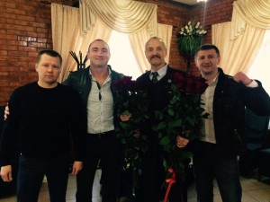 Слева направо: Дмитрий ПАВЛЮЧЕНКОВ, Евгений ЧЕБОТАРЕВ, Анатолий ЧЕРНЯЕВ, Руслан ЖИШКО.