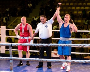 Артем СУСЛЕНКОВ (победитель) и Олег ФОМИЧЕВ (серебряный призер) турнира в категории +91 кг.
